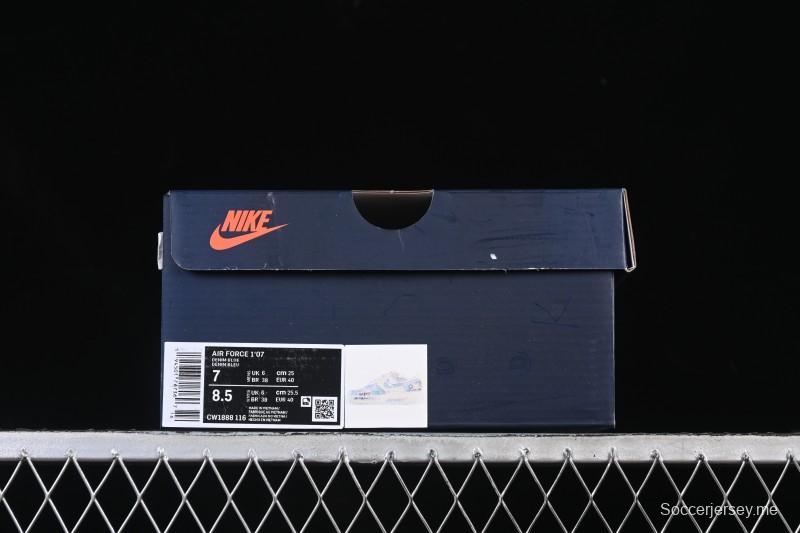 حذاء نايك اير فورس 1 '07 منخفض فانتاسي كاوبوي منخفض مرسوم باليد مرسوم عليه رسومات يدوية - CW1888-116