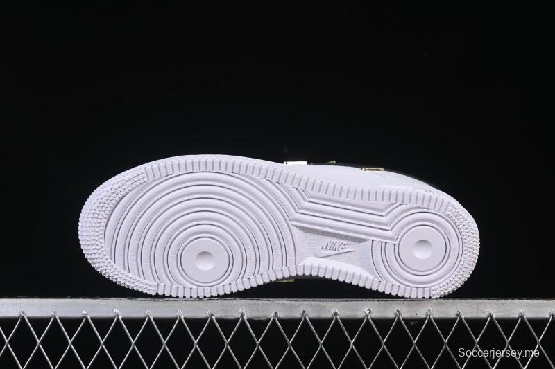 حذاء نايك اير فورس 1'07 منخفض بأربعة خطافات أسود أبيض كاجوال أبيض - ZH0316-113