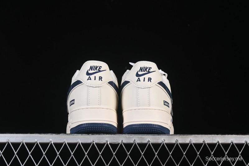 حذاء تزلج كاجوال نايك اير فورس 1'07 منخفض سوبريم سوبريم ذو العلامة التجارية المشتركة بيج أزرق بيج كاجوال - XY2025-001