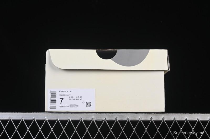 حذاء رياضي نايك اير فورس 1'07 منخفض كاجوال باللون الأبيض أسود رمادي - YF9511-805