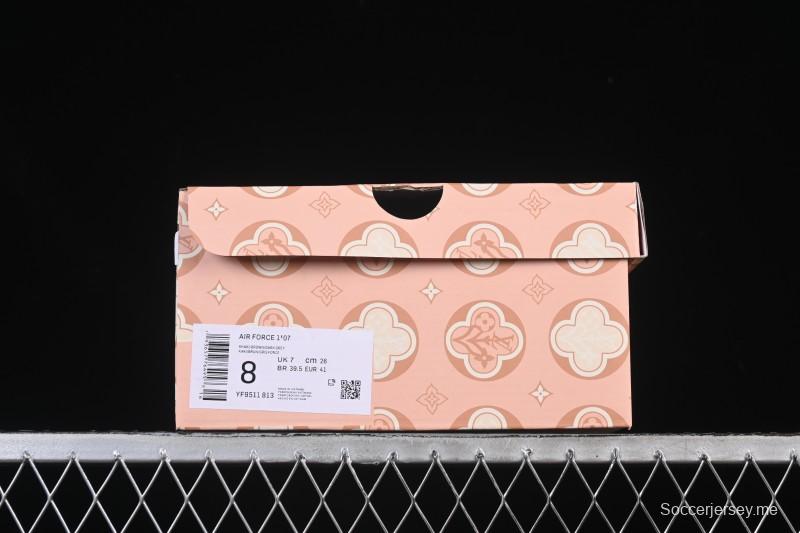 حذاء نايك اير فورس 1 '07 المنخفض من نايك اير فورس 1 '07 LV Collaboration حذاء رياضي كاجوال أزرق بحري أبيض - YF9511-813