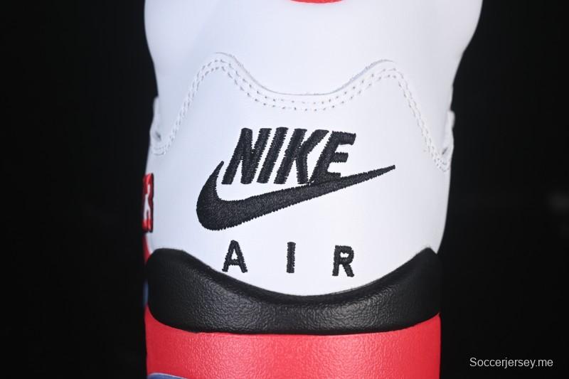 حذاء كرة السلة نايك اير جوردان 5 ريترو جوردان فاير ريد أحمر أسود اللسان - HQ7978-101