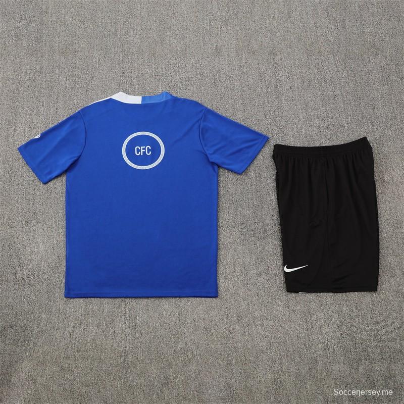 25/26 Chelsea Blue T90 with XS Short Sleeve+Soccer Shorts