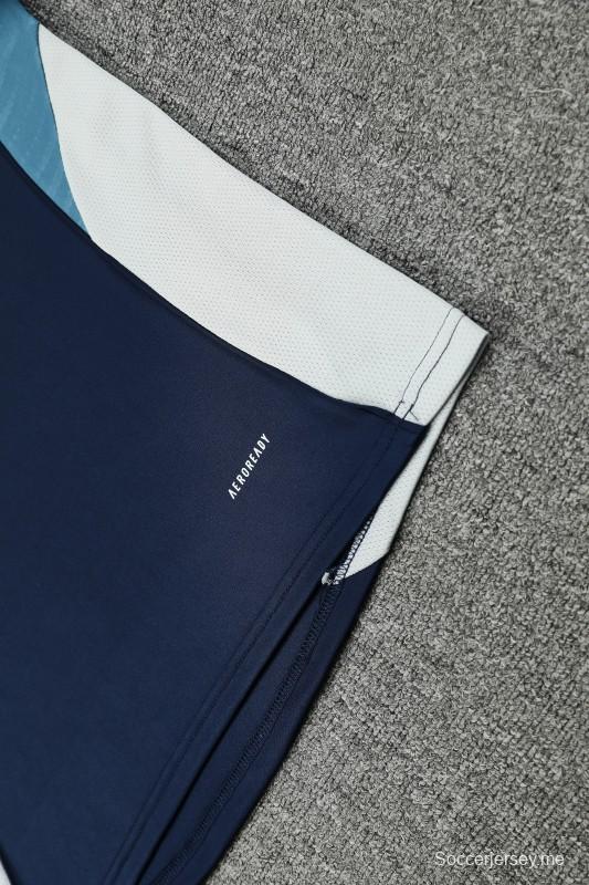 25/26 ريال مدريد قميص رياضي كحلي اللون أزرق داكن + شورت