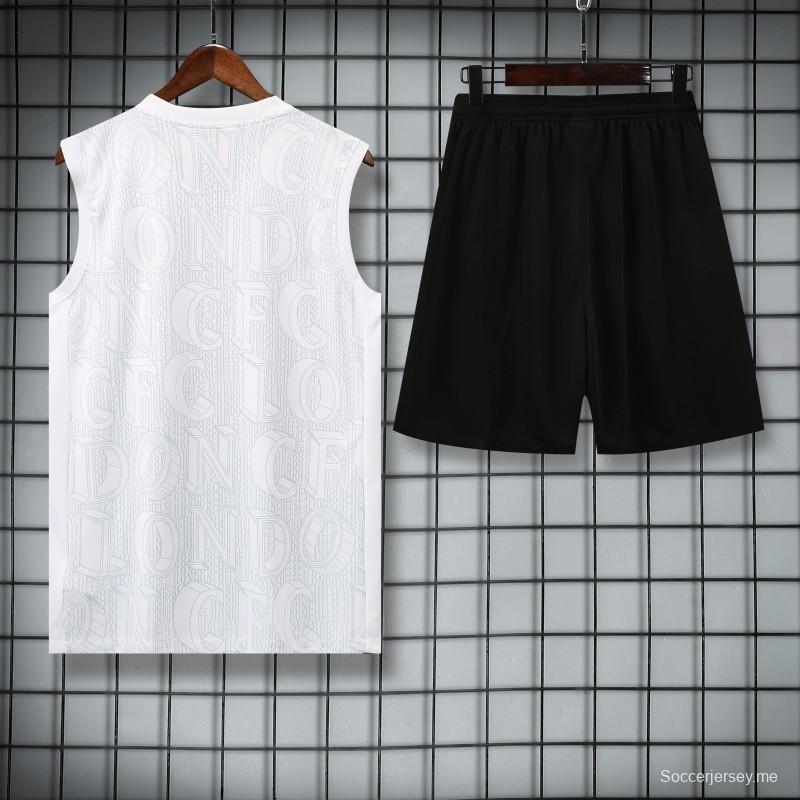 25/26 تشيلسي قميص تشيلسي أبيض فيست + شورت أبيض