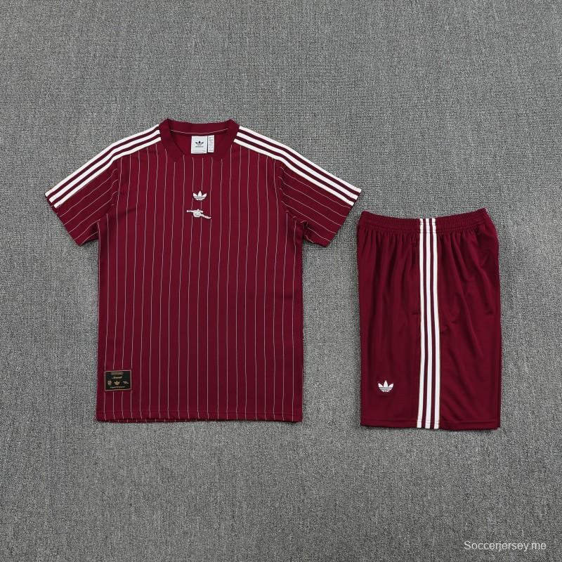 25/26 أرسنال أديداس أديداس أديداس أوريجينال واين قميص بأكمام قصيرة وشورت