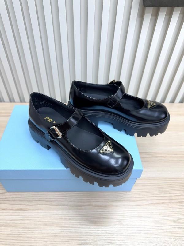 Prada 2025 SS Platform Mary Jane Shoes - LY00300