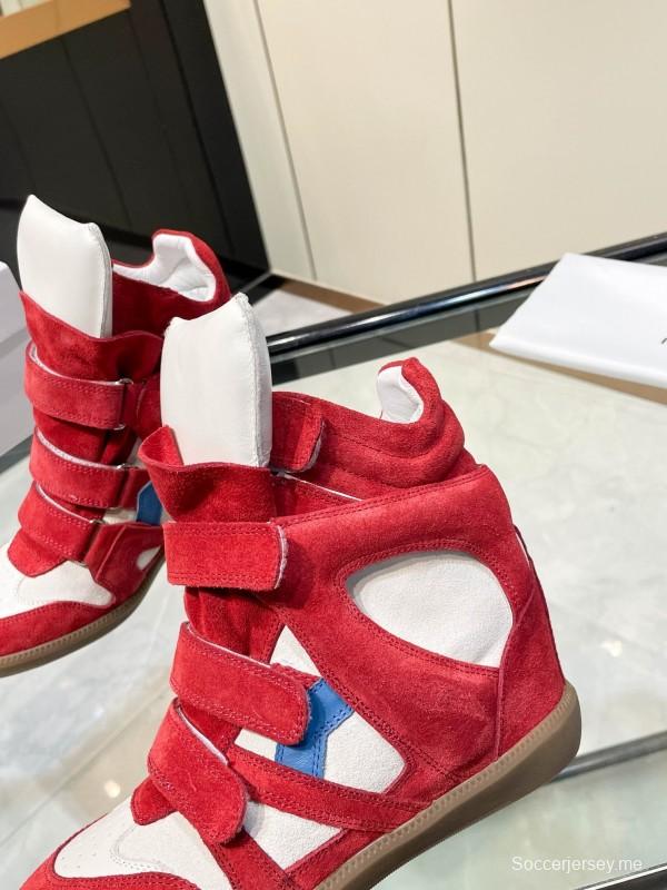 Isabel Marant Sneakers Platform Leather Fashion Casual Shoes - Isabel Marant sneaker