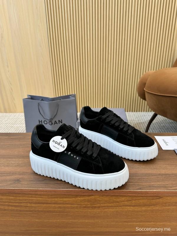 Hogan H-STRIPES Series Couple Thick Sole Biscuit Shoes Airship Shoes Casual Sneakers - AS00310