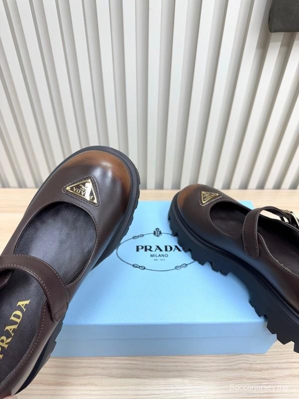 Prada 2025 SS Platform Mary Jane Shoes - LY00300