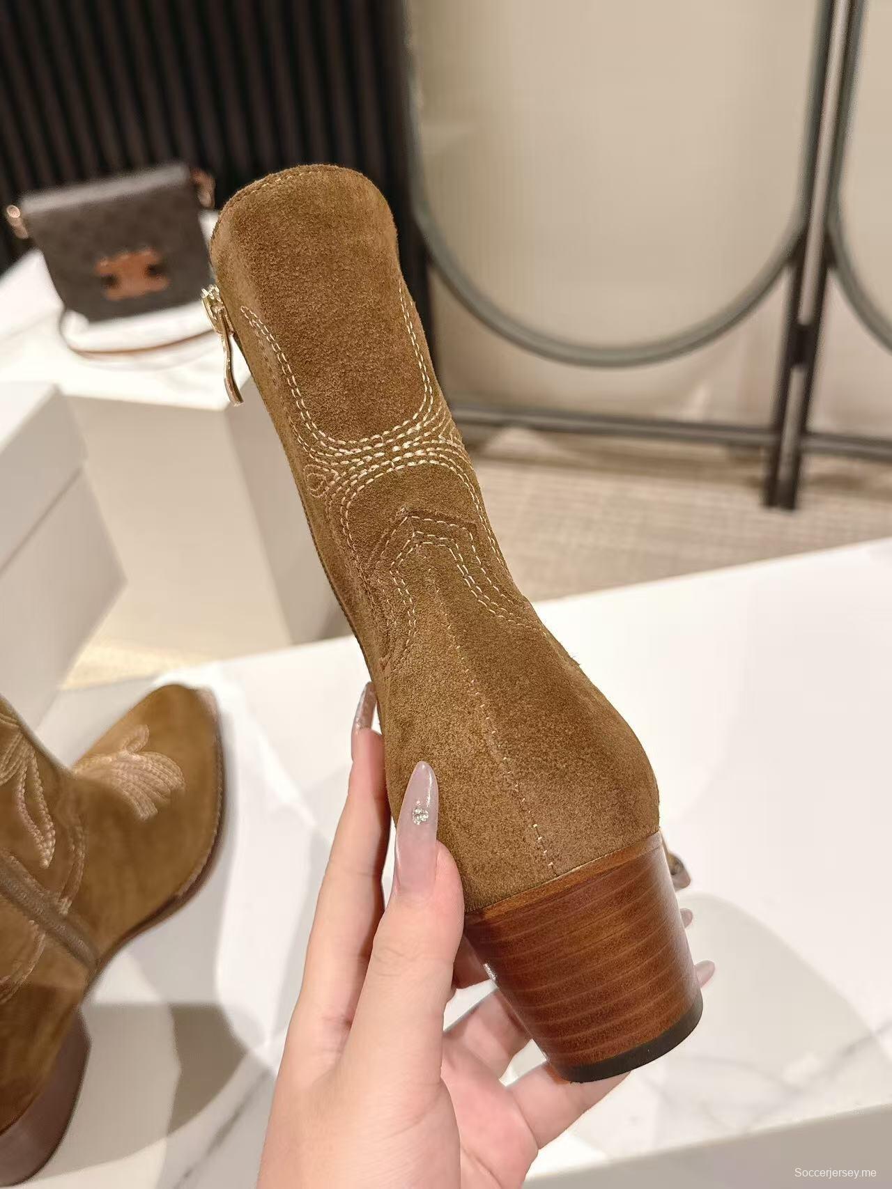 CELINE Fall/Winter 2025 Retro Fashion Ankle Boots - LY00440