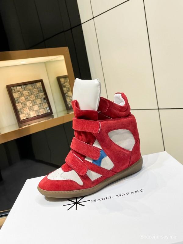 Isabel Marant Sneakers Platform Leather Fashion Casual Shoes - Isabel Marant sneaker