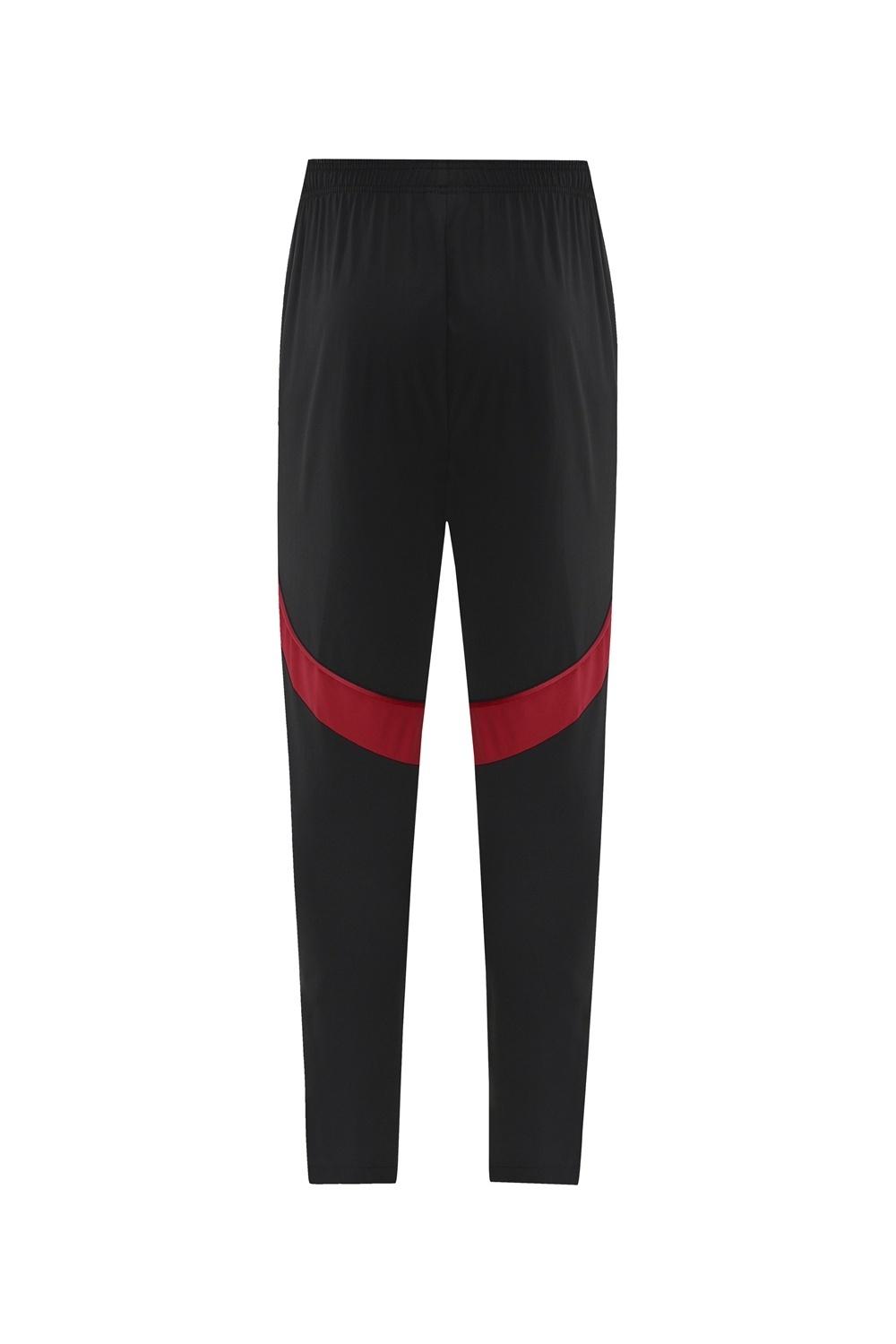 25/26 ليفربول أسود S-2XL أسود جاكيت نصف سحاب + بنطلون طويل + بنطلون طويل