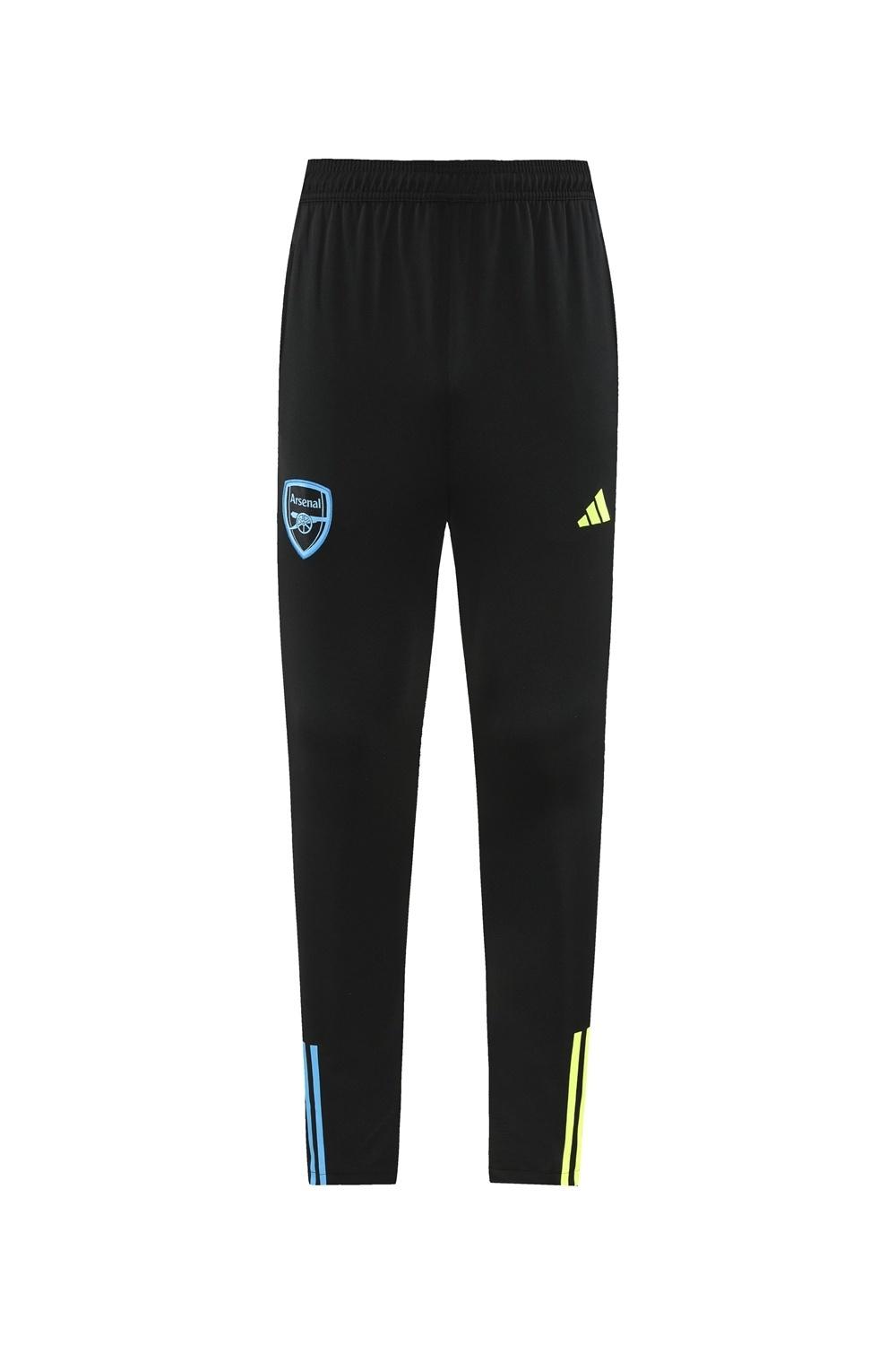 23/24 أرسنال أسود S-2XL سترة نصف سحاب + بنطلون طويل 23/24 أرسنال أسود S-2XL