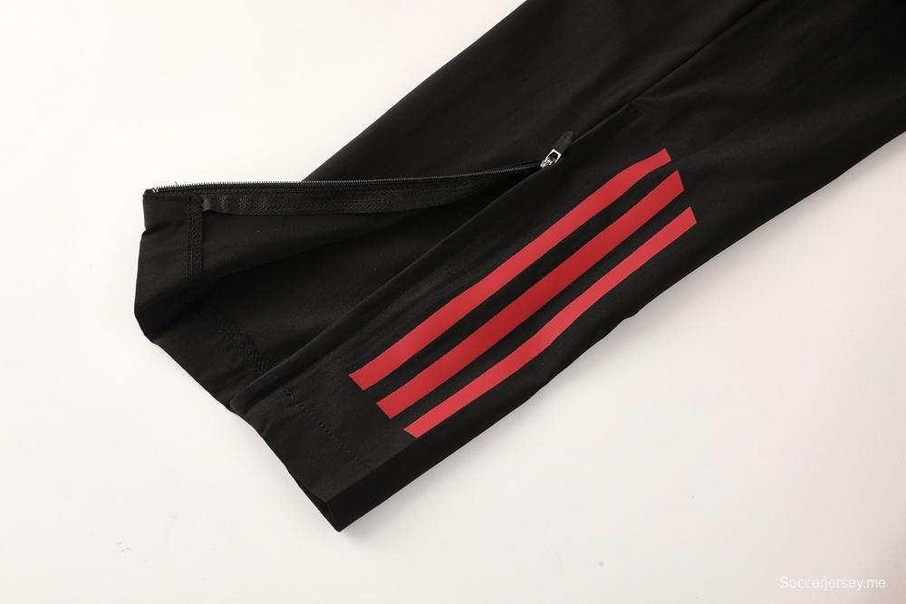 25/26 ليفربول أبيض S-2XL ليفربول سترة نصف سحاب + بنطلون طويل + أبيض S-2XL