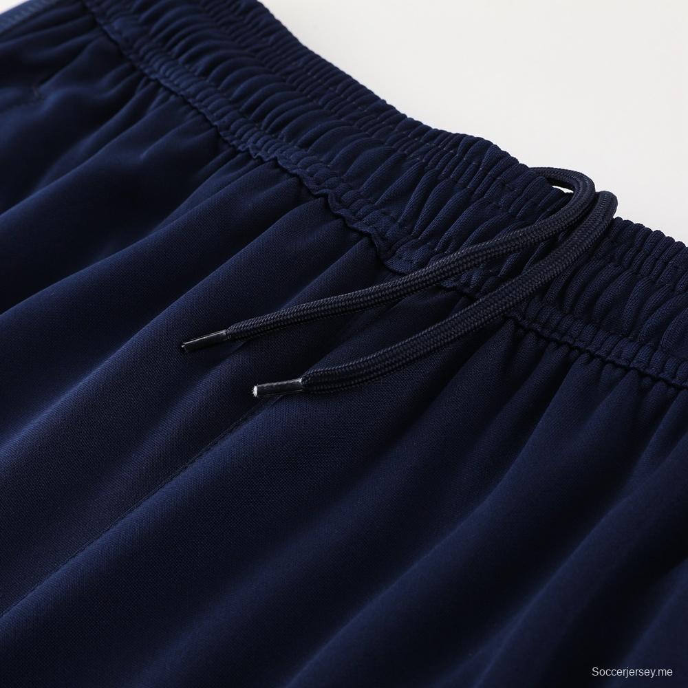 23/24 أجاكس أبيض S-2XL سترة نصف سحاب + بنطلون طويل + بنطلون طويل