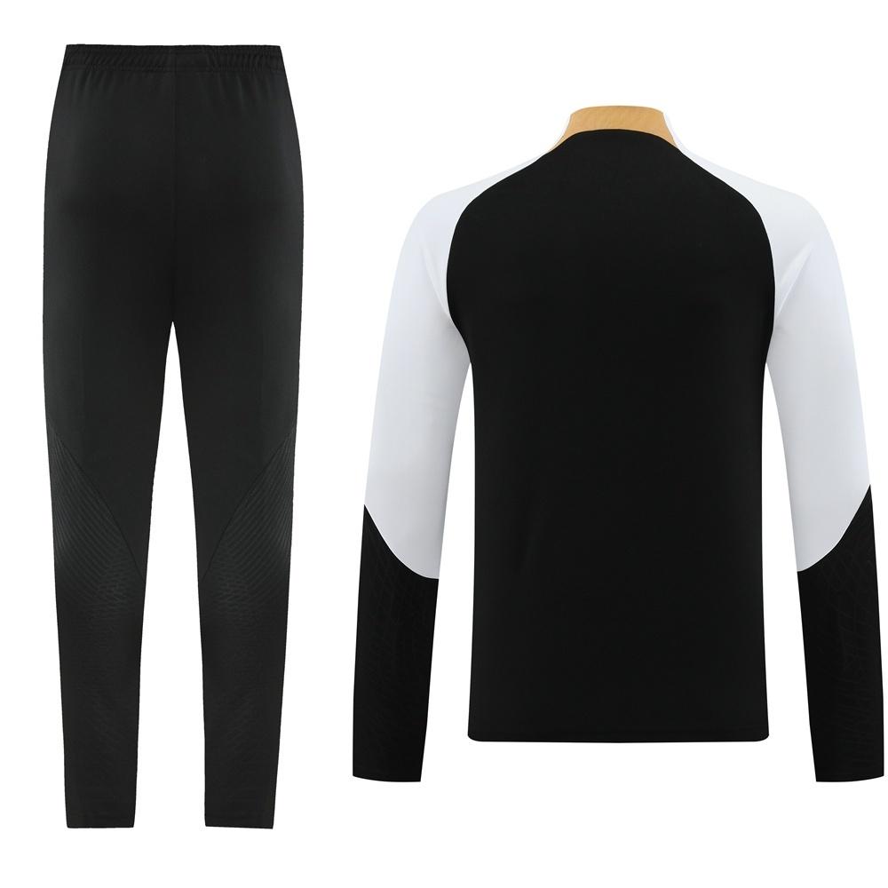 25/26 تشيلسي جاكيت تشيلسي أسود نصف سحاب + بنطلون طويل + بنطلون طويل