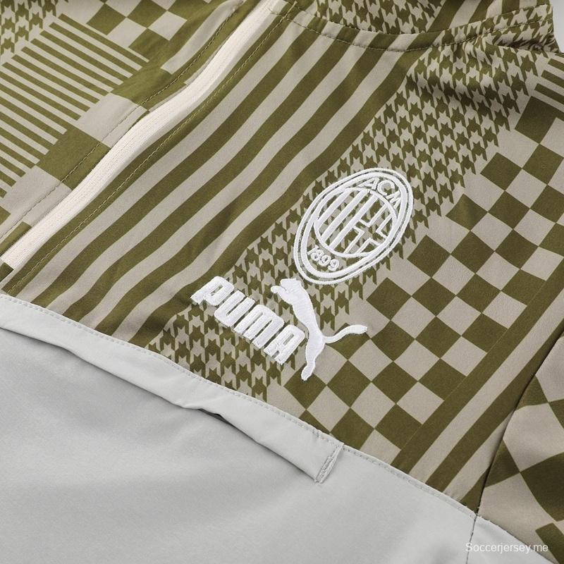 جاكيت نصف سحاب من ميلان + بنطال طويل S-2XL