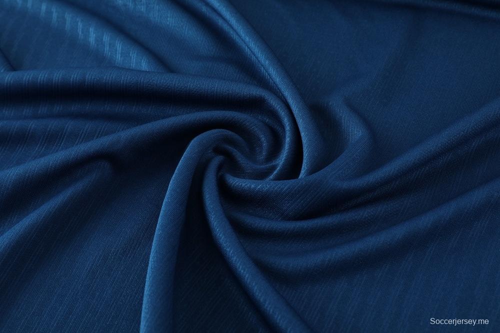 2025 البرتغال 2025 جاكيت أزرق ملكي نصف سحاب + بنطلون طويل