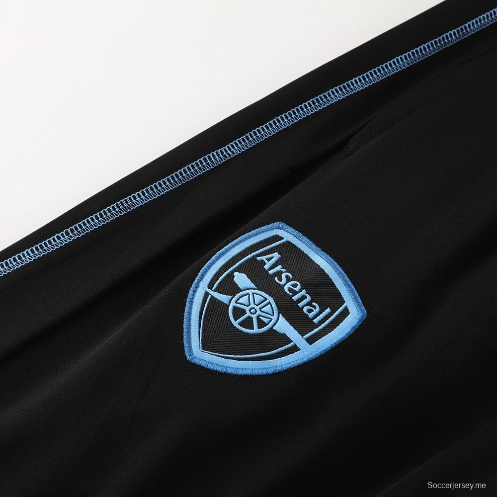 23/24 أرسنال أسود S-2XL سترة نصف سحاب + بنطلون طويل 23/24 أرسنال أسود S-2XL