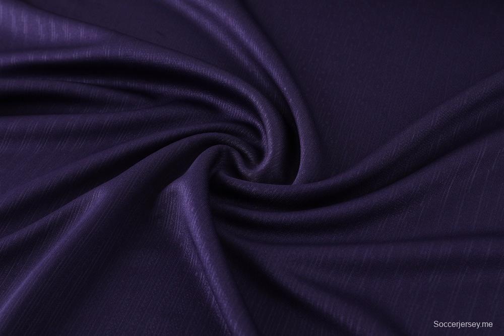 2025 إنجلترا 2025 جاكيت إنجليزي بنصف سحاب بنفسجي + بنطلون طويل