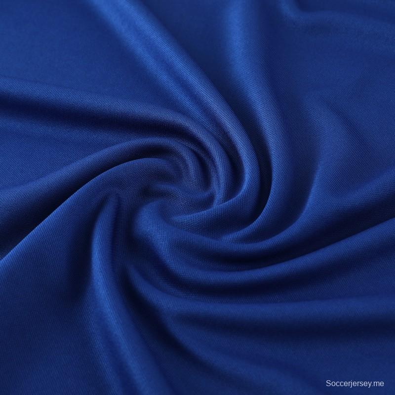 2025 هولندا 2025 أزرق كم قصير أزرق + شورت كرة قدم قصير