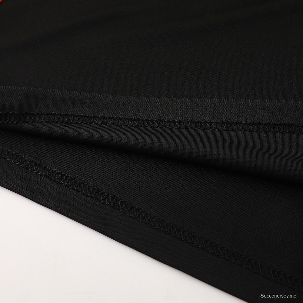 2025 بلجيكا 2025 بلجيكا كم قصير أسود + شورت كرة قدم قصير + شورت كرة قدم