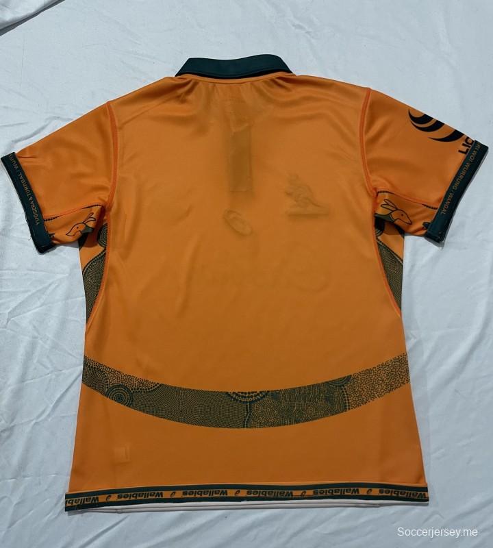 2026 قميص والابيز أستراليا 2026 ذهبي بلمسات خضراء