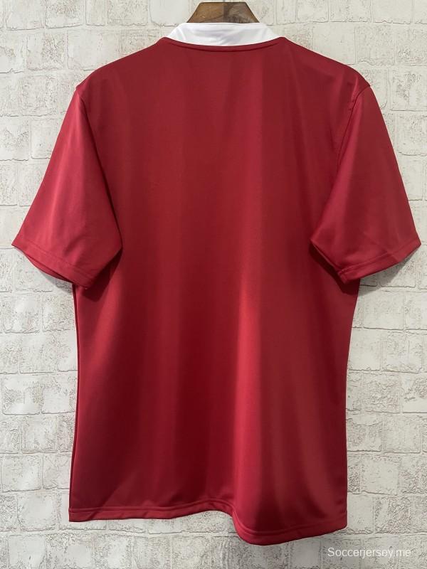 قميص الأسود البريطانية والأيرلندية 2026 أحمر بحافة بيضاء