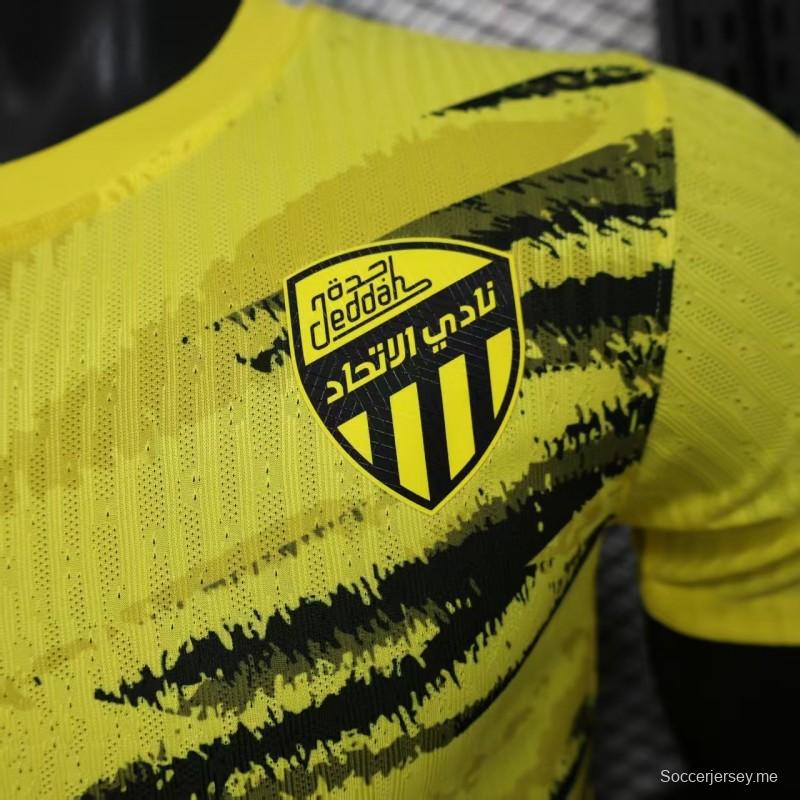 Player Version 25/26 Al-Ahli Saudi  Yellow Pre-Match Jersey