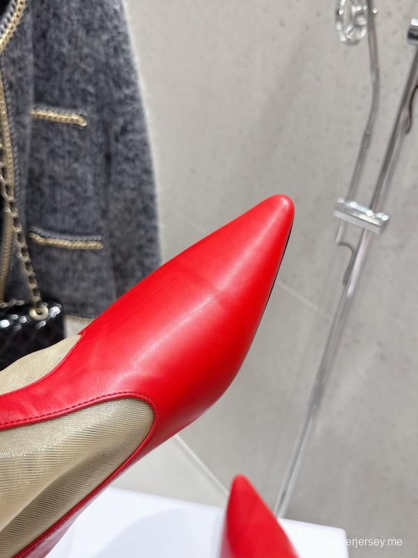 صندل بكعب شبكي بكعب عالٍ شبكي بكعب عالٍ من طراز ريترو 2025 من ثيرو 2025 - KFY00320