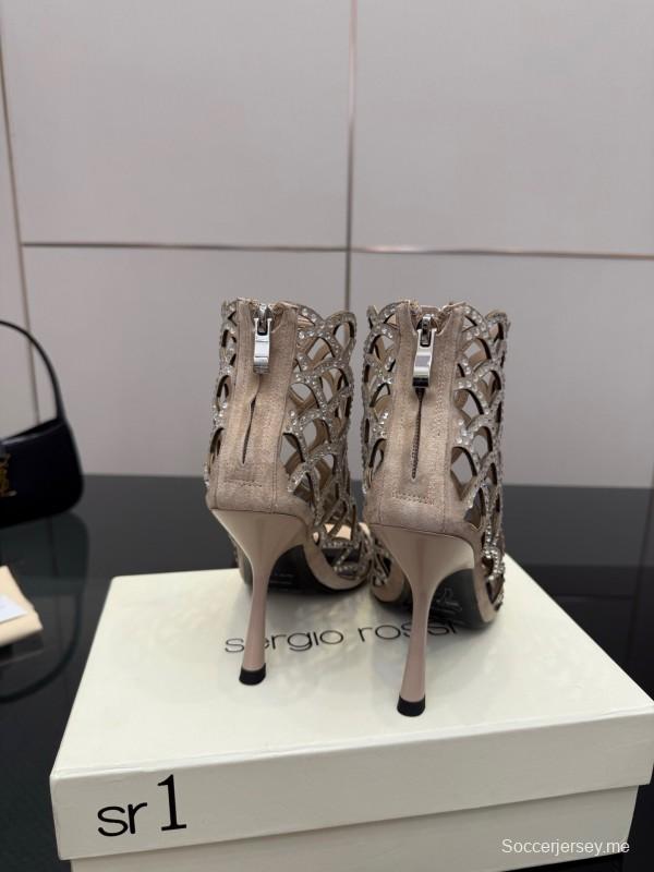 مجموعة صنادل حورية البحر 2025/SS من سيرجيو روسي بتصميم شبكة صيد السمك - KFY00470