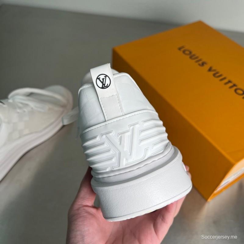 حذاء رياضي منسوج من لويس فويتون بيفرلي هيلز بنعل رياضي محبوك بنقشة Monogram بنعل إسفنجي IP فوم مستورد - YC