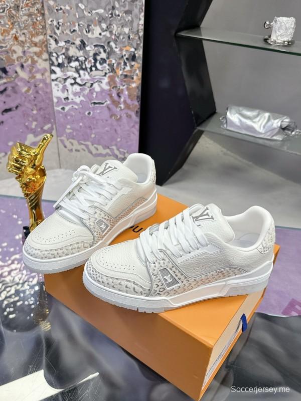 سلسلة أحذية لويس فويتون LV Trainer LV الرياضية الطويلة بطبعة ثعبان - AS00430