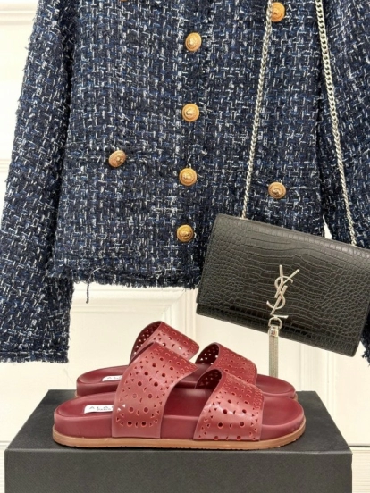 صندل آليا لربيع وصيف 2025 لربيع وصيف 2025 صندل كاجوال مخرم بالليزر - KFY00260