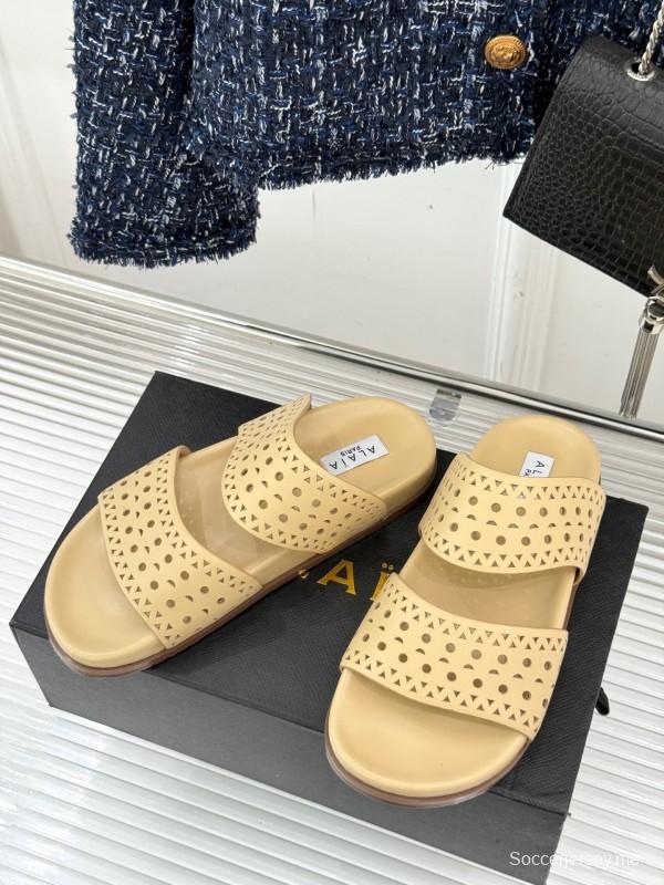 صندل ألايا لربيع وصيف 2025 صندل كاجوال بفتحة ليزر - KFY00260