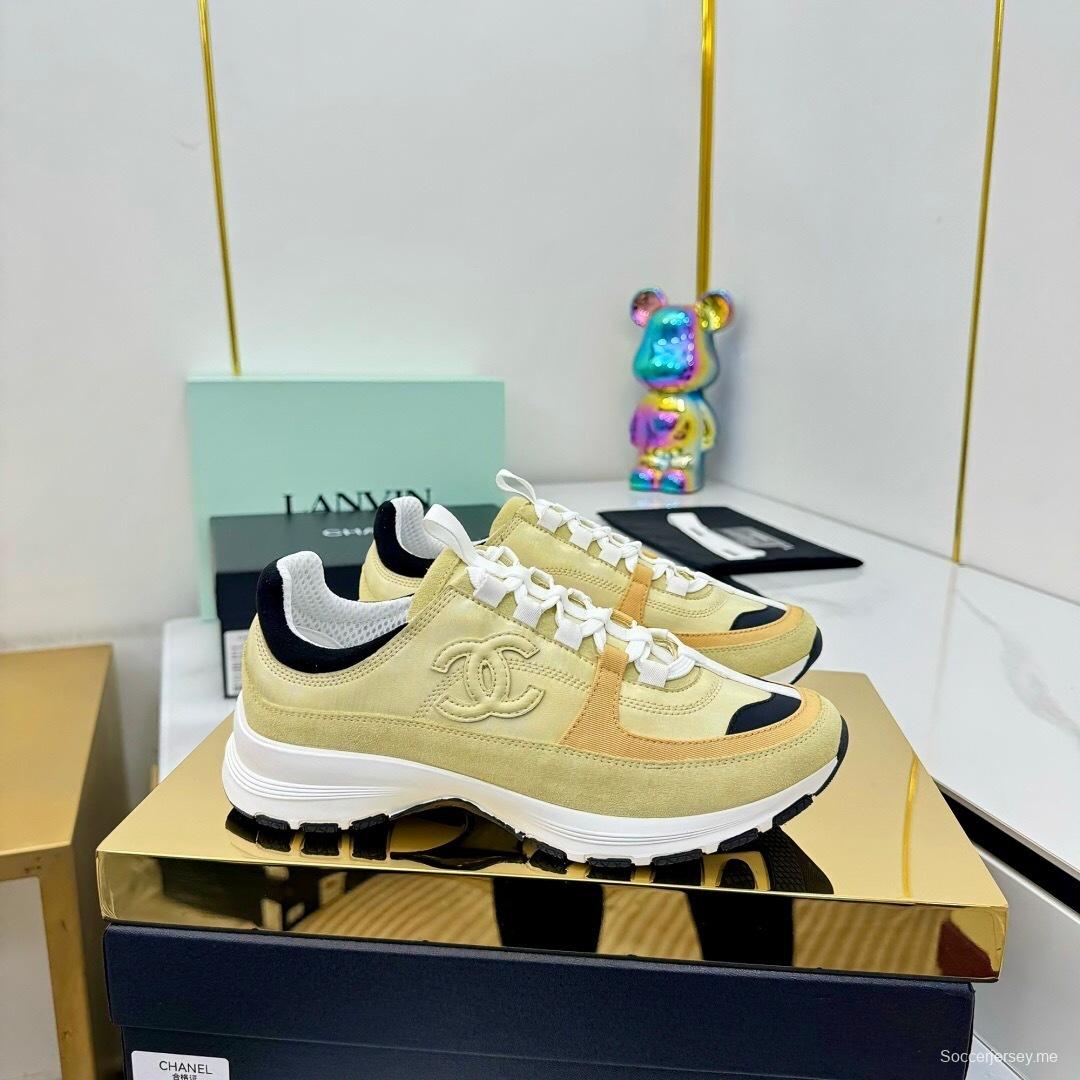 شانيل 2025 شانيل 2025 حذاء رياضي كاجوال بنعل مكتنزة - LY00310