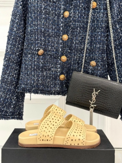 صندل ألايا لربيع وصيف 2025 صندل كاجوال بفتحة ليزر - KFY00260