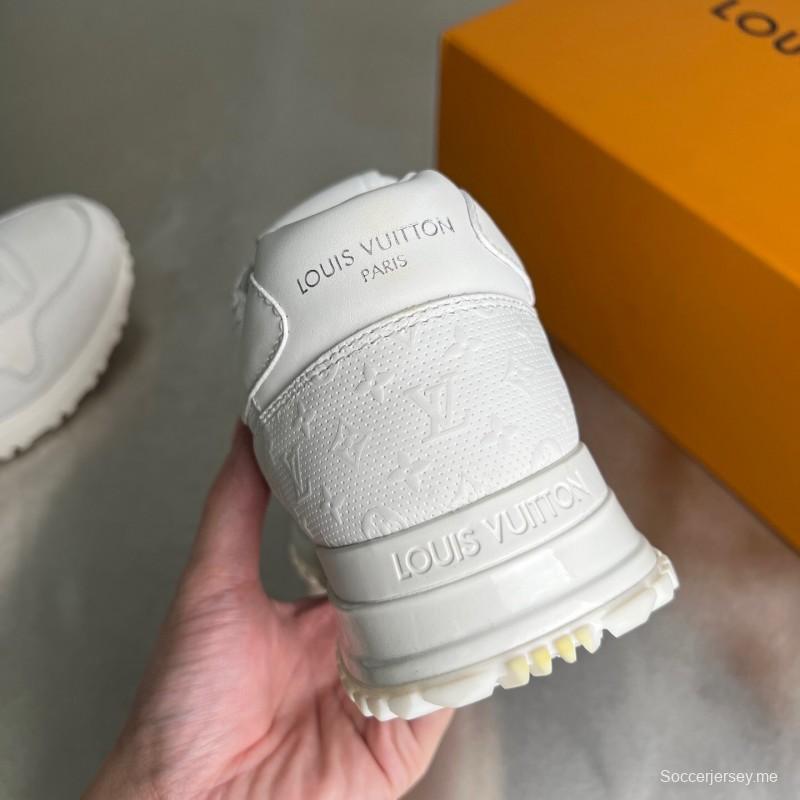 حذاء كاجوال كاجوال من لويس فويتون رن أواي من الجلد برباط عند الأصابع المستديرة - YC