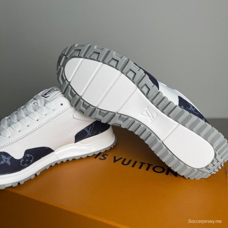 حذاء كاجوال للرجال بأربطة مستديرة من الجلد من ليف رن اواي برباط عند الأصابع - YC