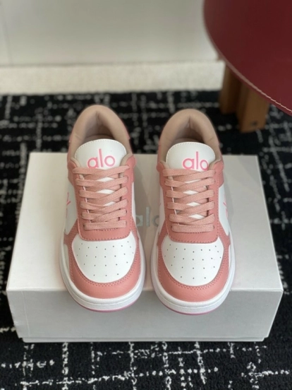 حذاء رياضي أبيض بلونين من ألو 2025 س س س بلونين أبيض مريح ومنصة كاجوال - KFY00280