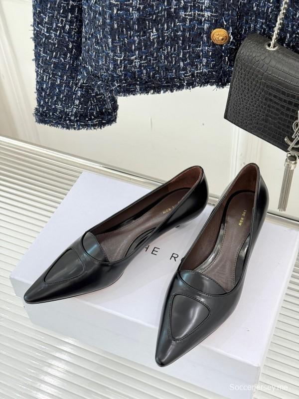 حذاء ذا رو بكعب عالٍ مدبب من الأمام بكعب مدبب من الأمام بتصميم بسيط - KFY00320