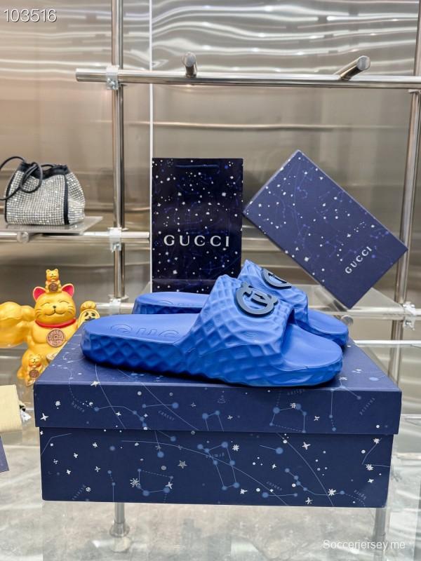 صندل ليدو ليدو المتشابك G للرجال من غوتشي بنعل مطاطي محكم - AS00170