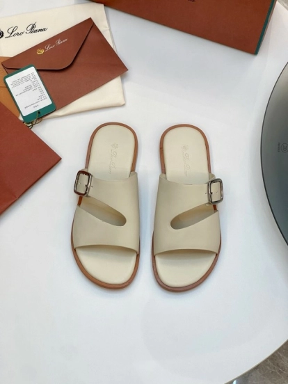 شباشب لورو بيانا 2025 SS للرجال لربيع وصيف 2025 للرجال بخياطة عالية الجودة ونعل أصلي - AS00250