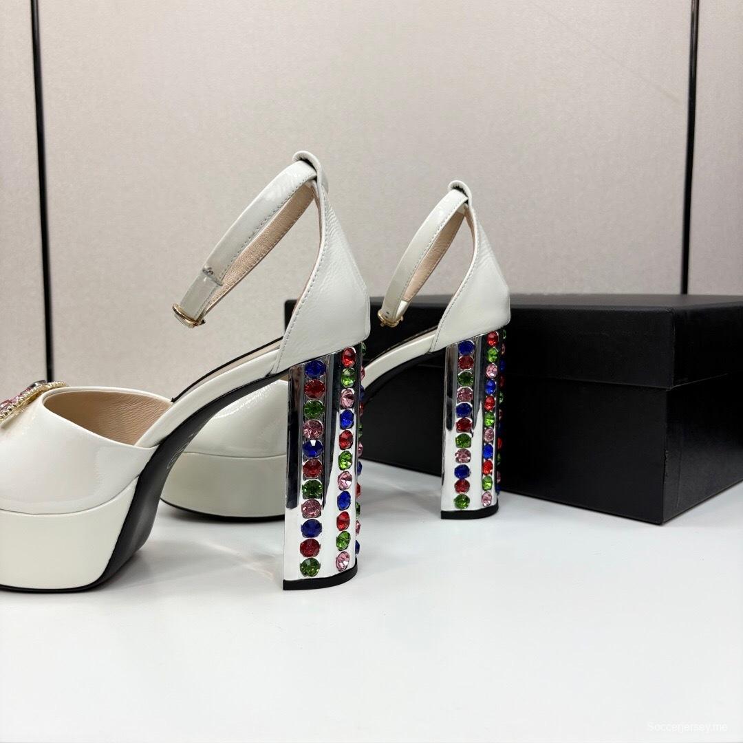 شانيل 2025/SS صندل شانيل 2025/SS صندل براق بكعب عالٍ بكعب عالٍ بكعب عالٍ - KFY00350