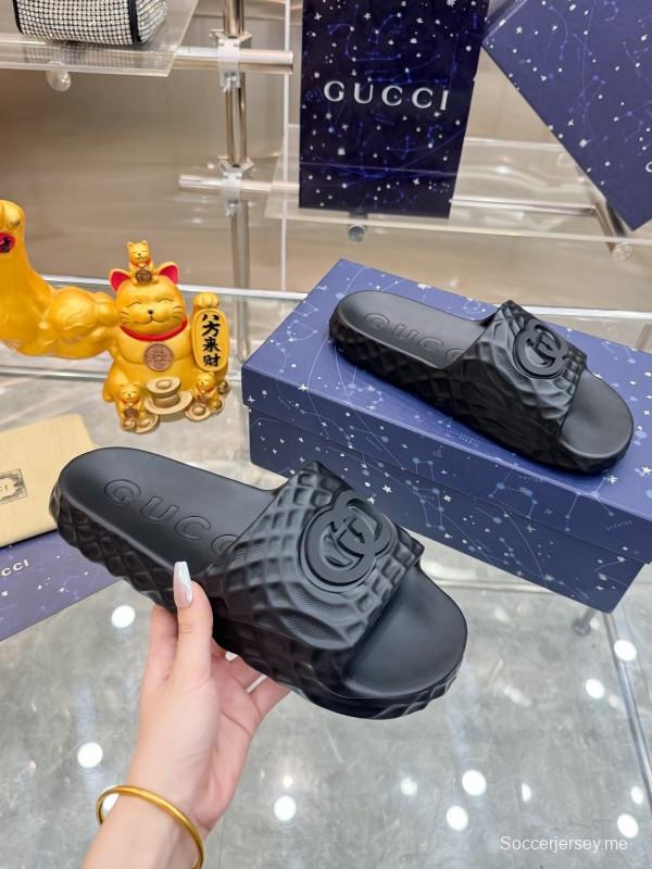 صندل ليدو ليدو المتشابك G للرجال من غوتشي بنعل مطاطي محكم - AS00170