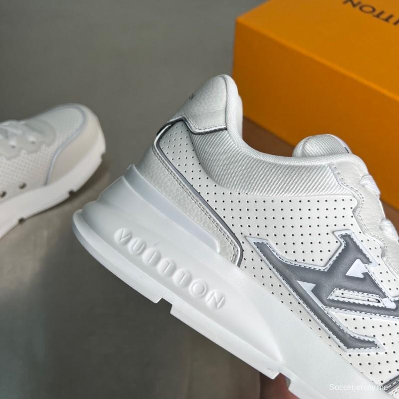 حذاء كاجوال كلاسيكي من الجلد الكلاسيكي برباط عند الأصابع المستديرة - YC