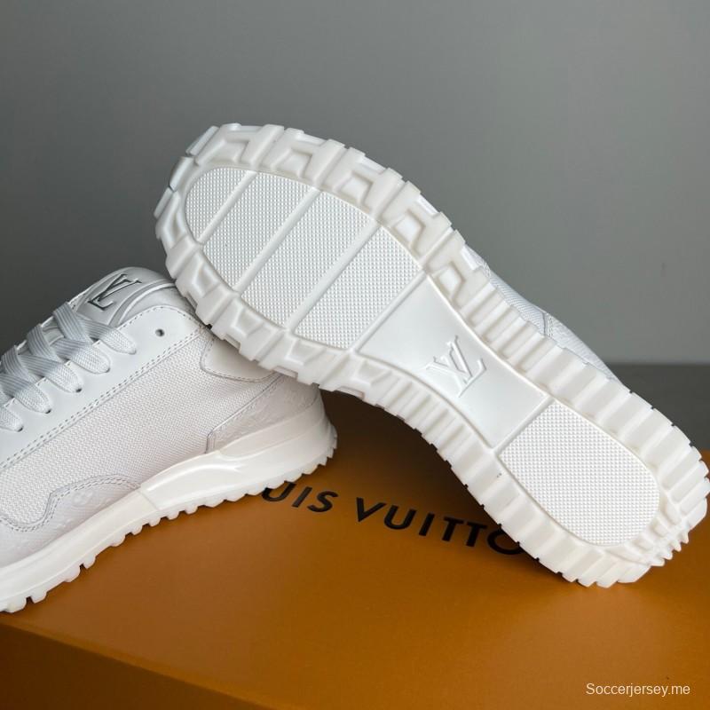 حذاء كاجوال كاجوال من لويس فويتون رن أواي من الجلد برباط عند الأصابع المستديرة - YC