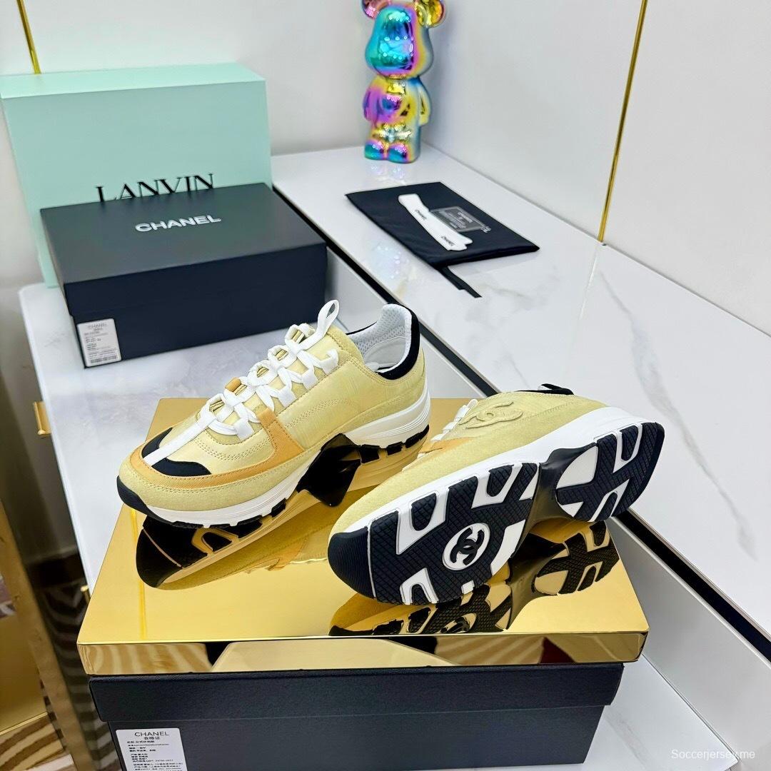 شانيل 2025 شانيل 2025 حذاء رياضي كاجوال بنعل مكتنزة - LY00310