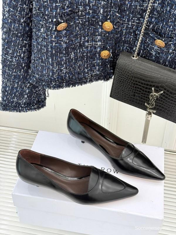 حذاء ذا رو بكعب عالٍ مدبب من الأمام بكعب مدبب من الأمام بتصميم بسيط - KFY00320